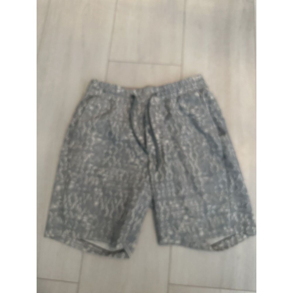 Lululemon Bowline Short 8" *Mesh Super Structure Blue Cast Multi‎ Sz S